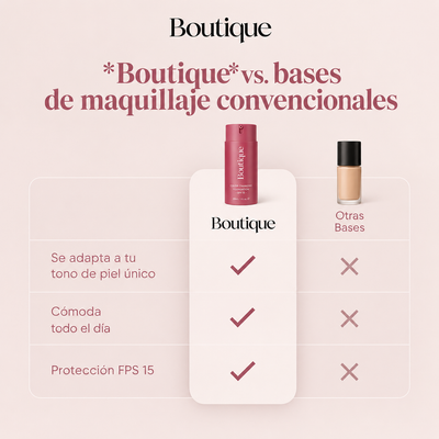 Boutique La base de maquillaje que se adapta al tono de la piel